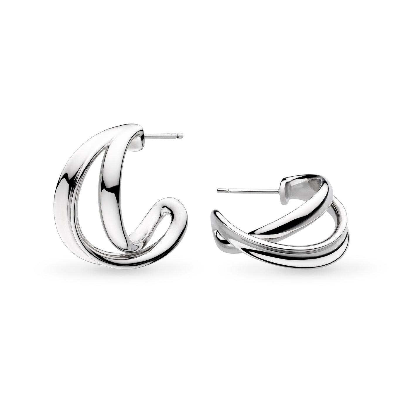 Kit Heath Serenity Grande Crossover Hoop Stud Earrings