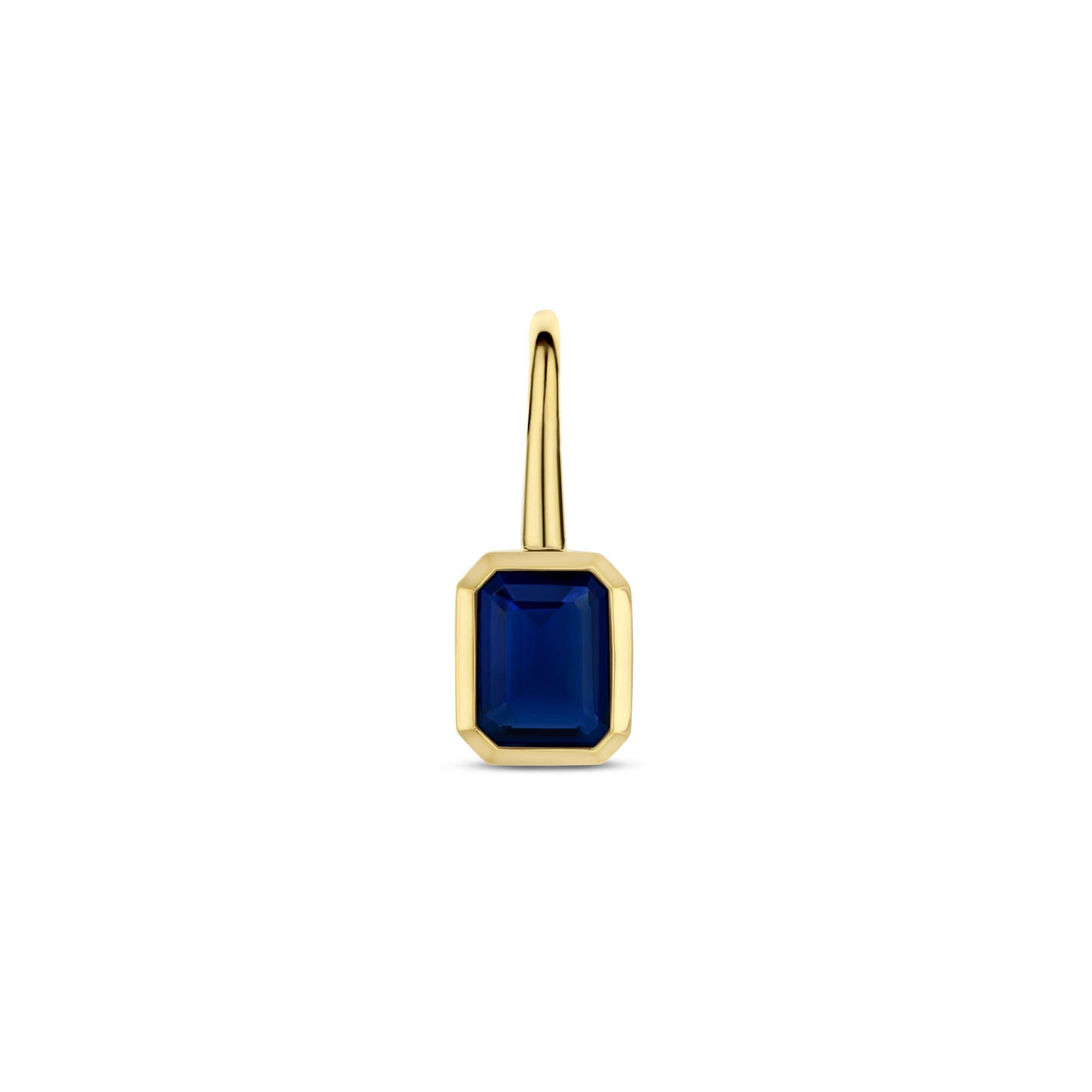 Ti Sento Gold Blue Crystal Earrings