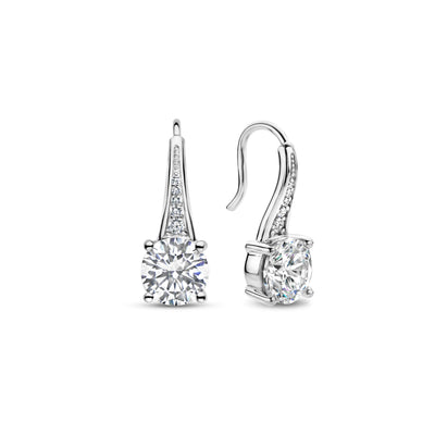 Ti Sento Sterling Silver Cubic Zirconia Drop Earrings