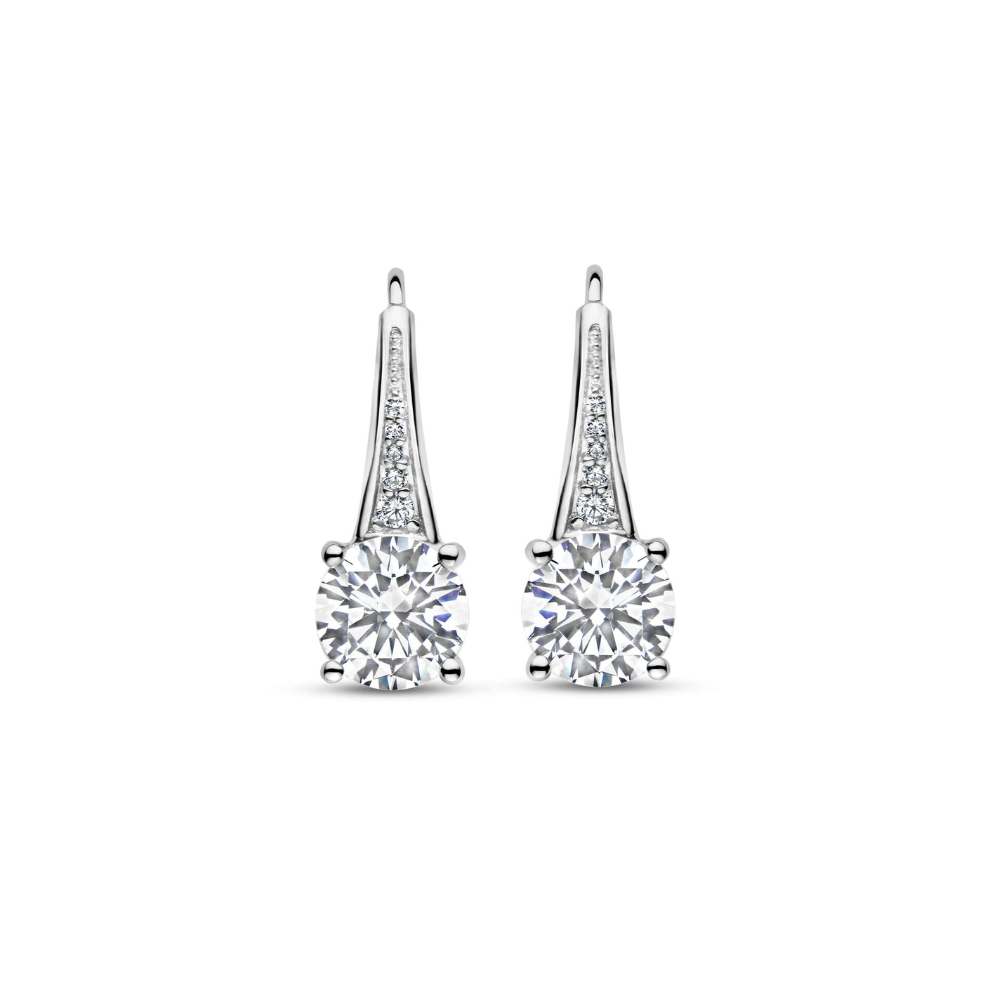Ti Sento Sterling Silver Cubic Zirconia Drop Earrings