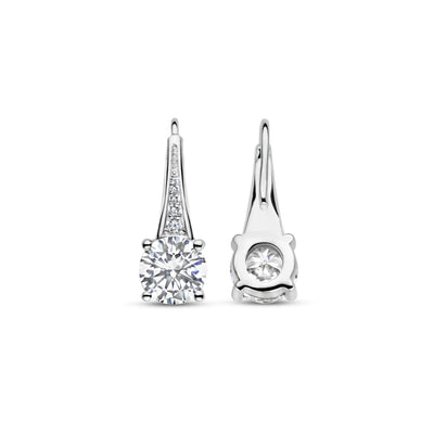 Ti Sento Sterling Silver Cubic Zirconia Drop Earrings