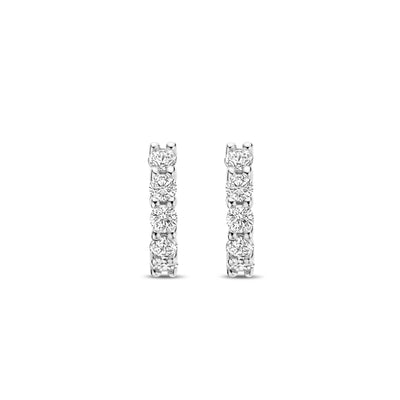 Ti Sento Silver Mini Huggie Earrings - Rococo Jewellery