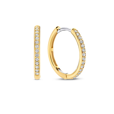 Ti Sento Gold Medium Hoop Earrings