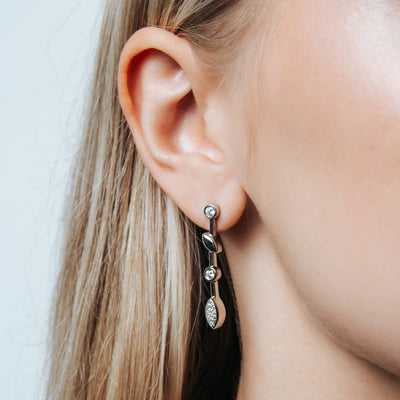 Ti Sento Sterling Silver Cubic Zirconia Drop Earrings