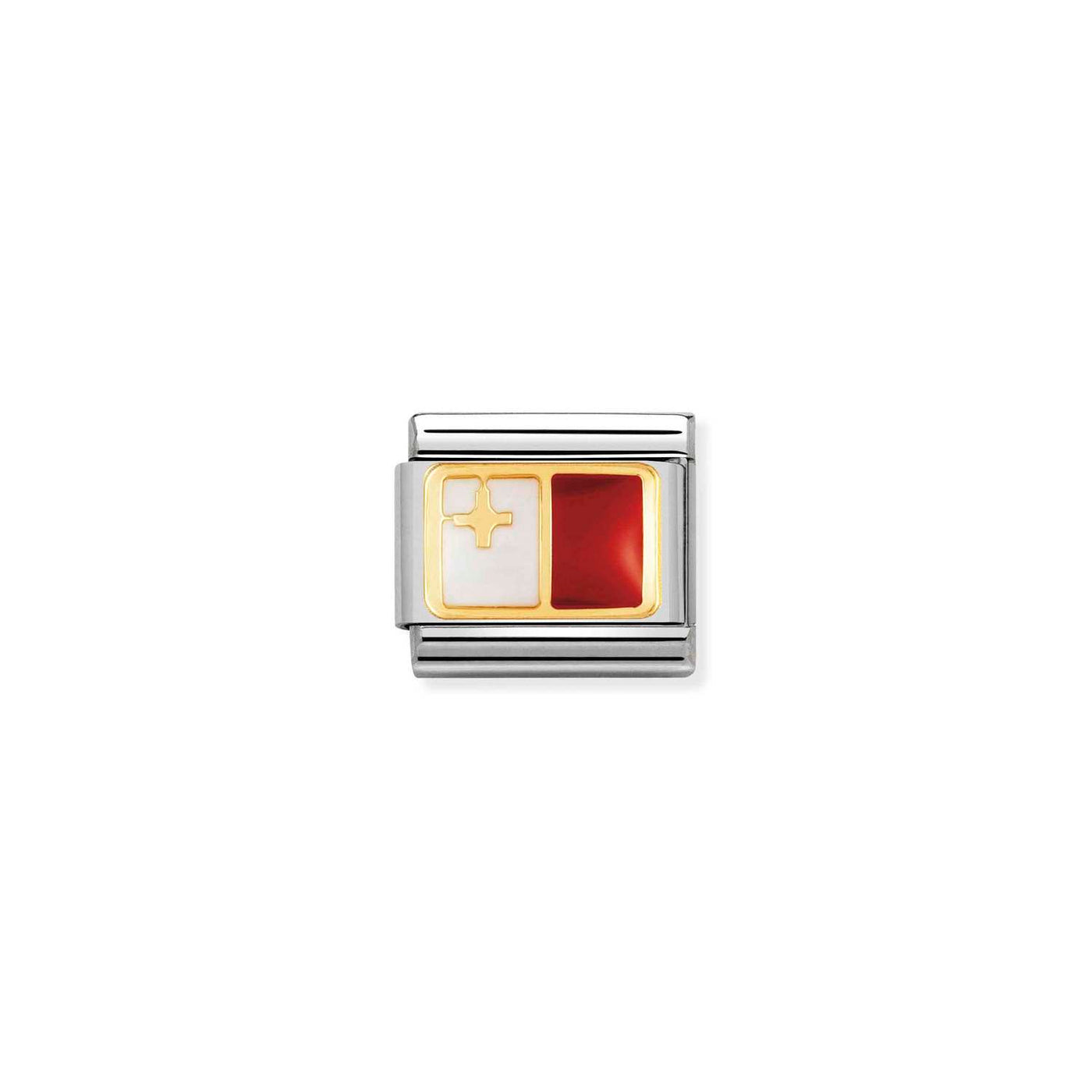 Nomination Classic Gold Silver Malta Flag Charm