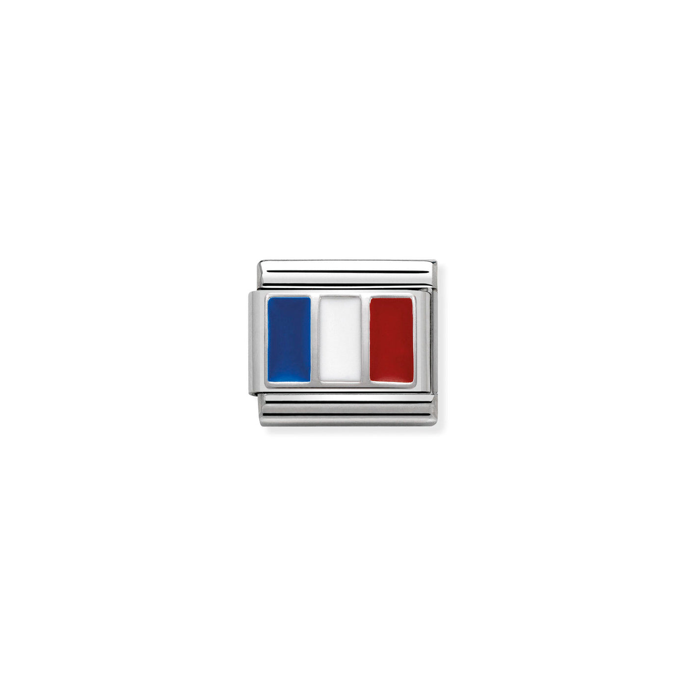 Nomination Classic Silver Enamel France Flag Charm