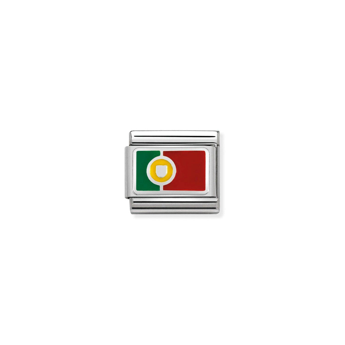 Nomination Classic Silver Portugal Flag Charm Link - Rococo Jewellery