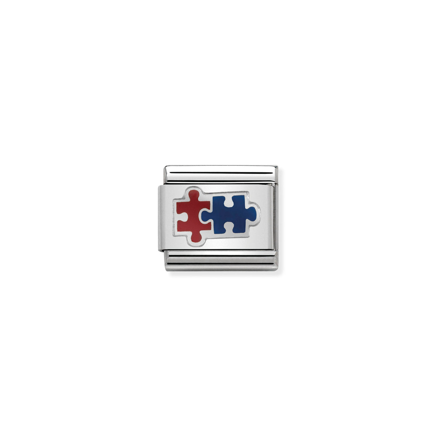 Nomination Classic Red Blue Jigsaw Puzzle Charm