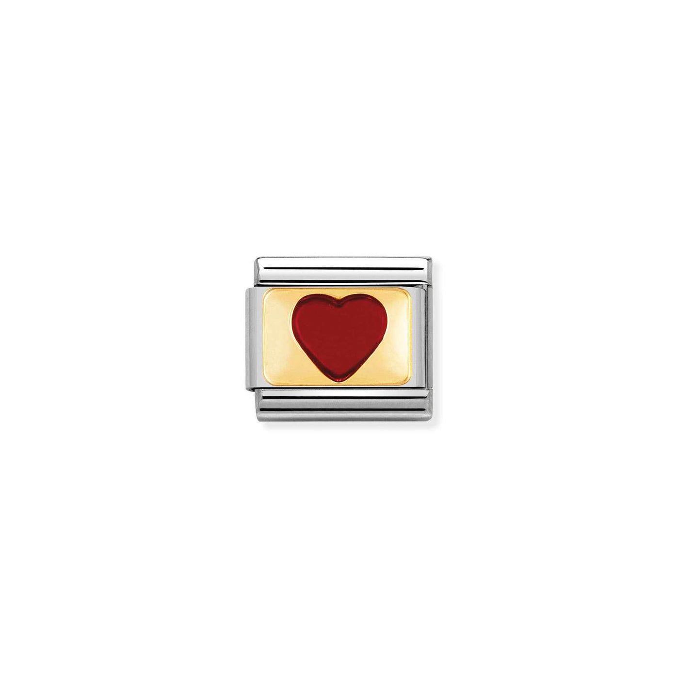 Nomination Classic Gold Red Heart Charm