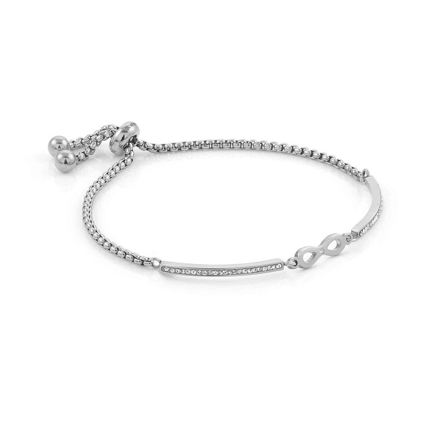 Nomination Milleluci Zirconia Infinity Half Bangle Bracelet - Rococo Jewellery