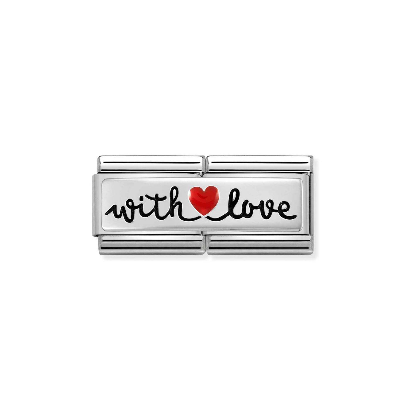 Nomination Classic Red Heart Love Double Link Charm