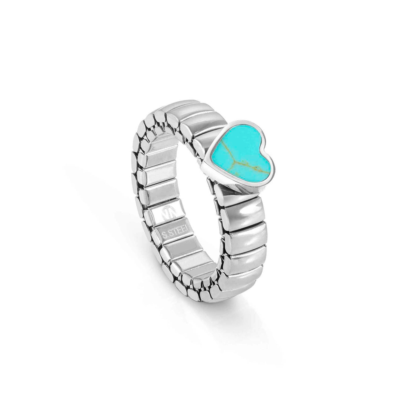 Nomination Stainless Steel Turquoise Heart Extension Ring