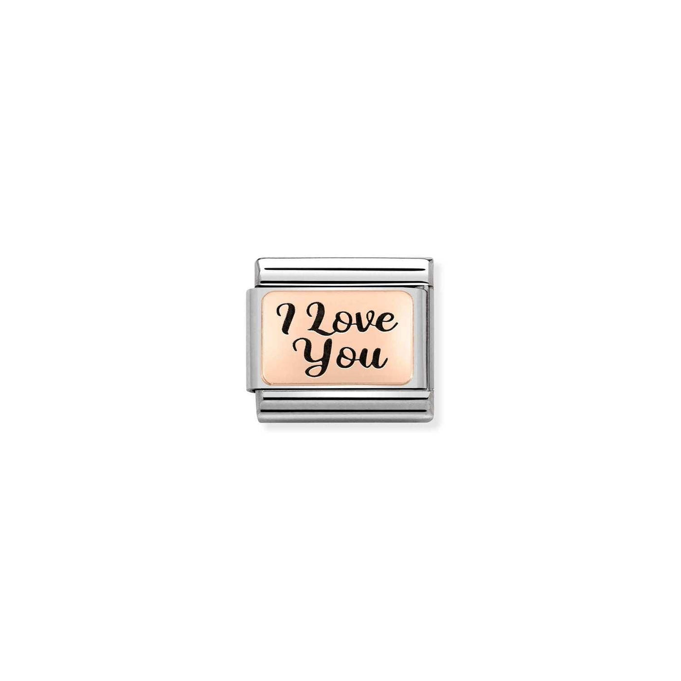 Nomination Classic Rose Gold I Love You Charm - Rococo Jewellery