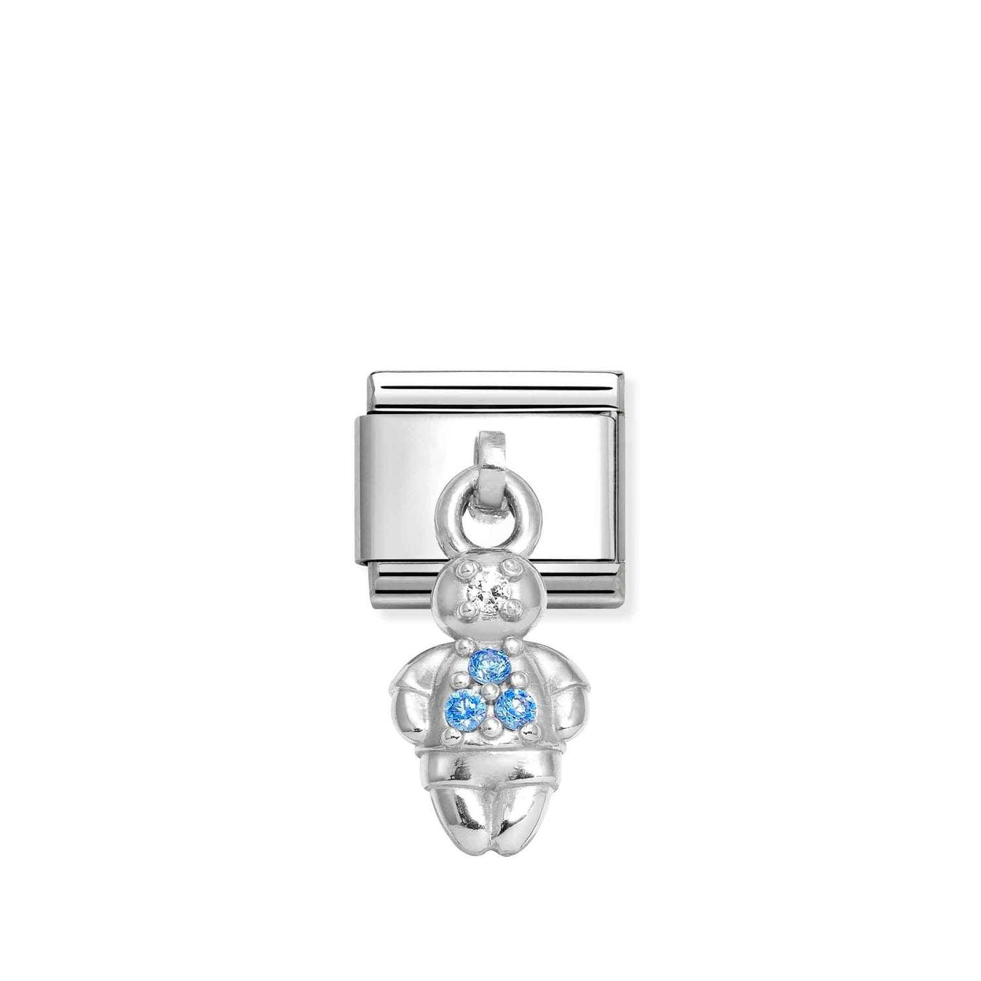 Nomination Classic Blue Boy Pendant Charm - Rococo Jewellery