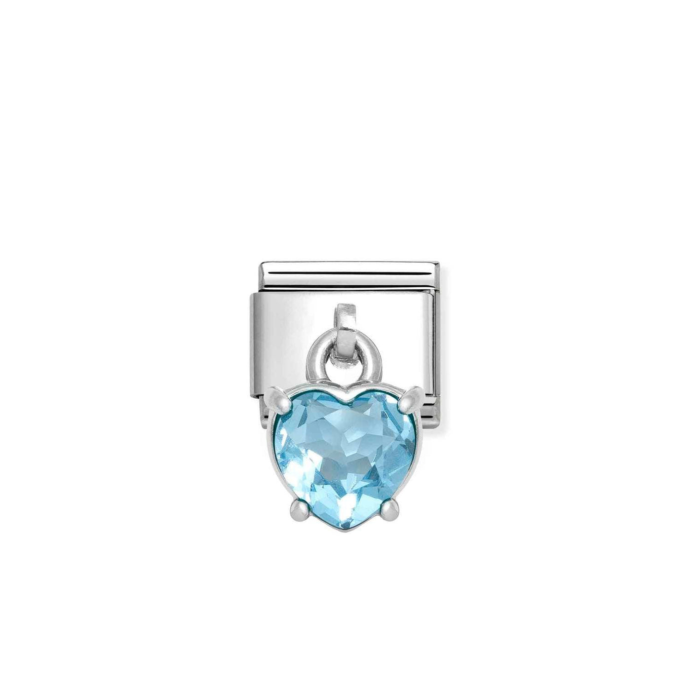 Nomination Classic Blue Heart Drop Charm - Rococo Jewellery