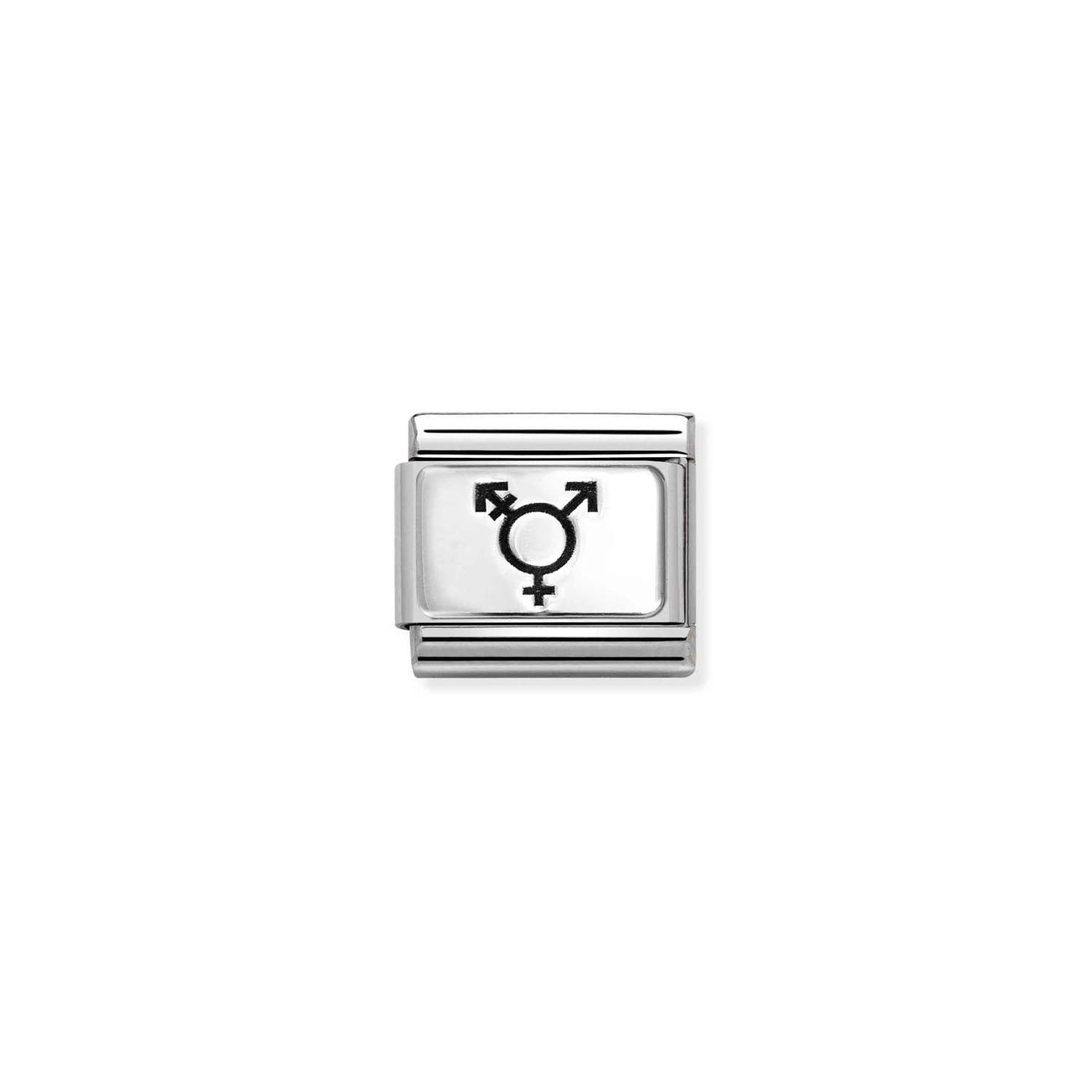 Nomination Classic Silver Transgender Symbol Charm Link