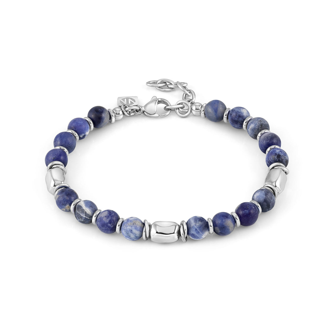 Nomination Instinct Style Steel Sodalite Beaded Bracelet