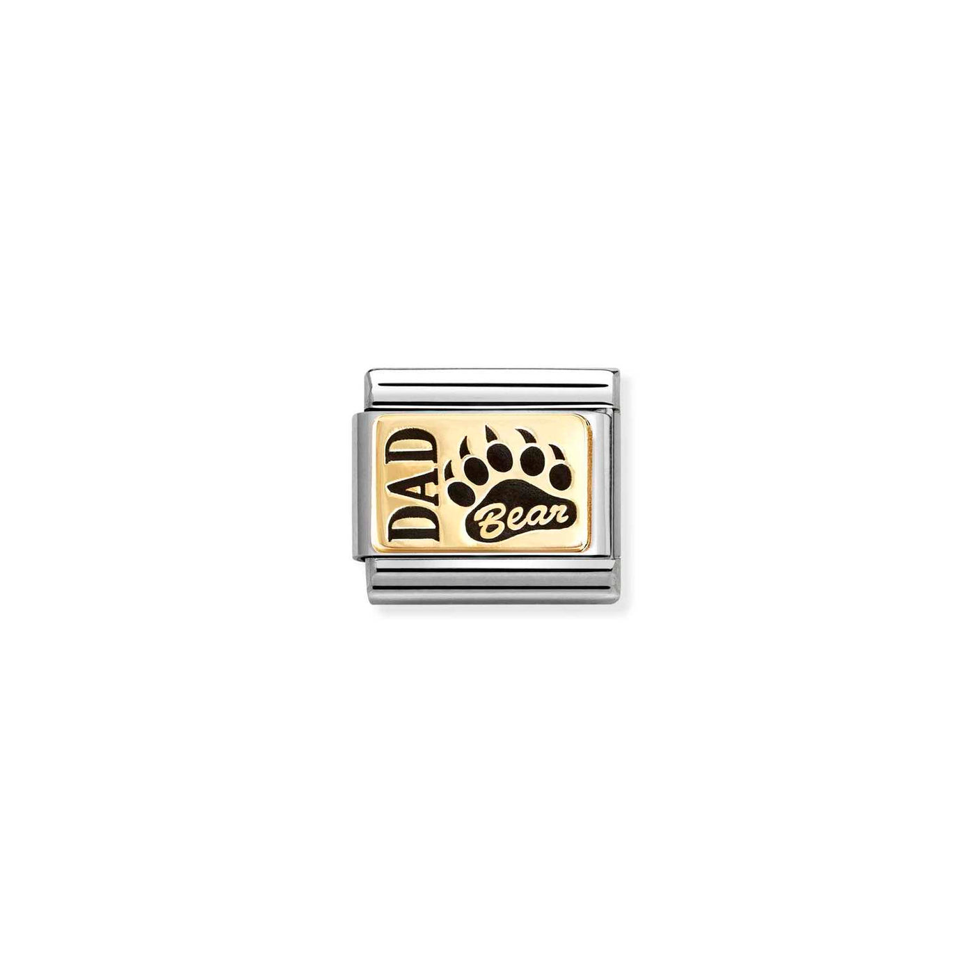 Nomination Classic Gold Dad Bear Link Charm