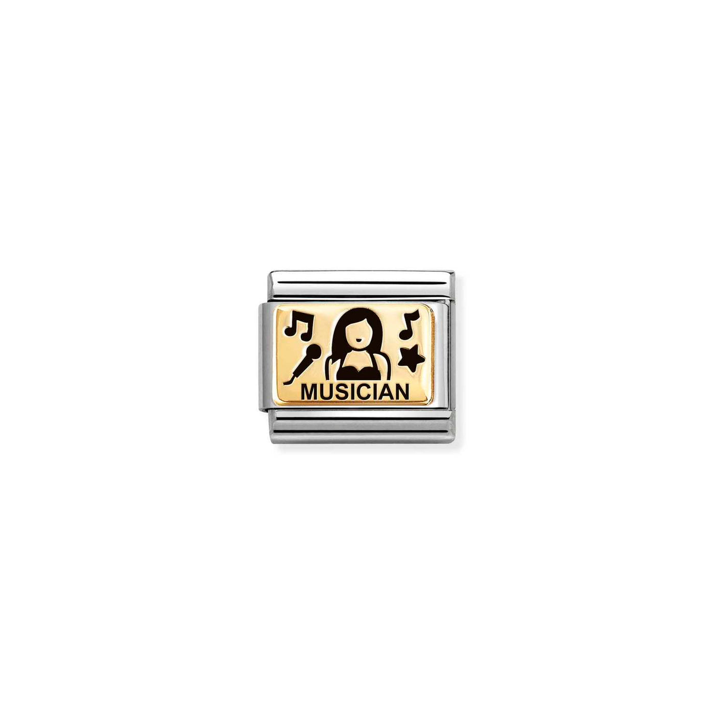 Nomination Classic 18ct Gold Musician Charm