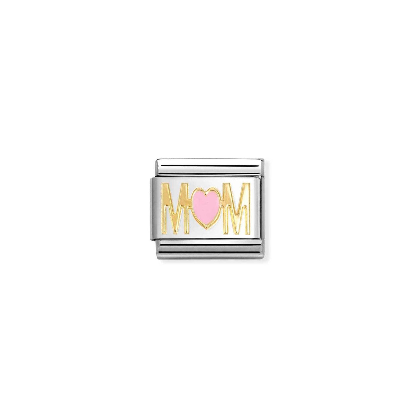 Nomination Classic Gold Mum Pink Heart Charm