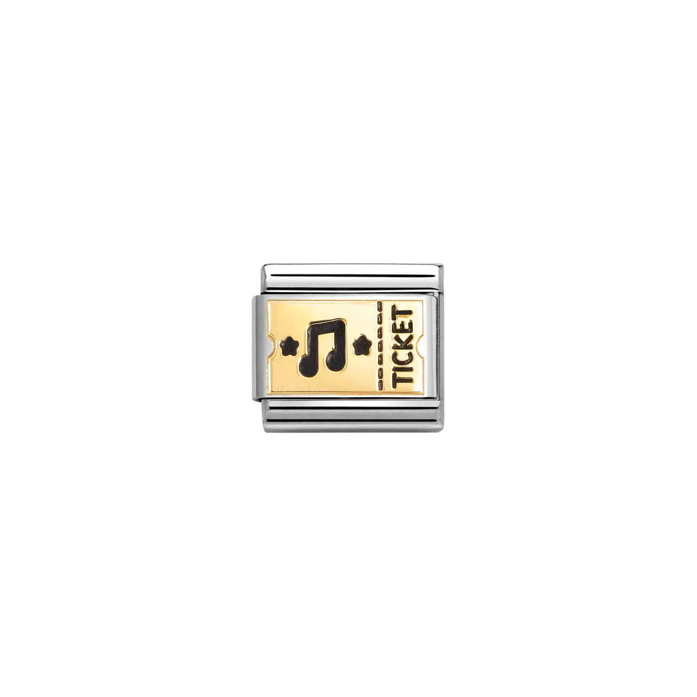 Nomination Classic 18ct Gold Concert Ticket Charm