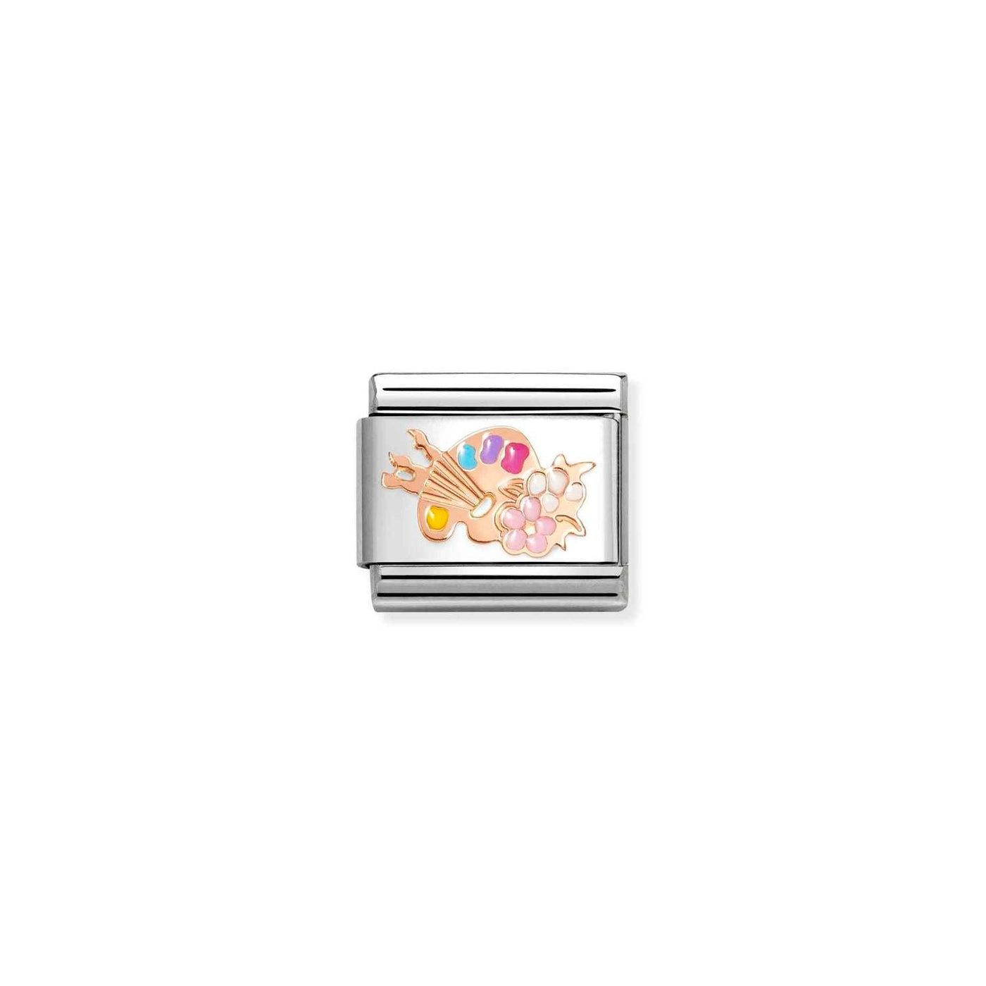 Nomination Classic 9ct Rose Gold Paint Palette Charm - Rococo Jewellery