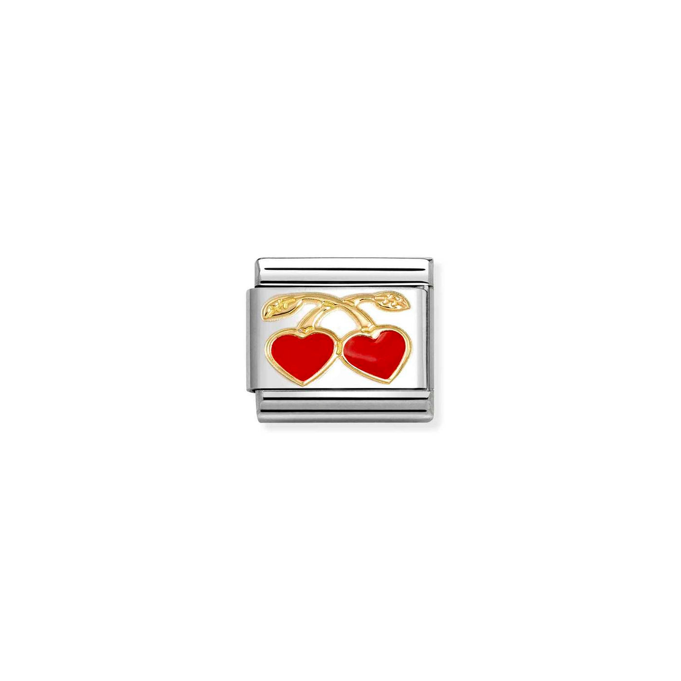 Nomination Classic Red Heart Cherries Charm