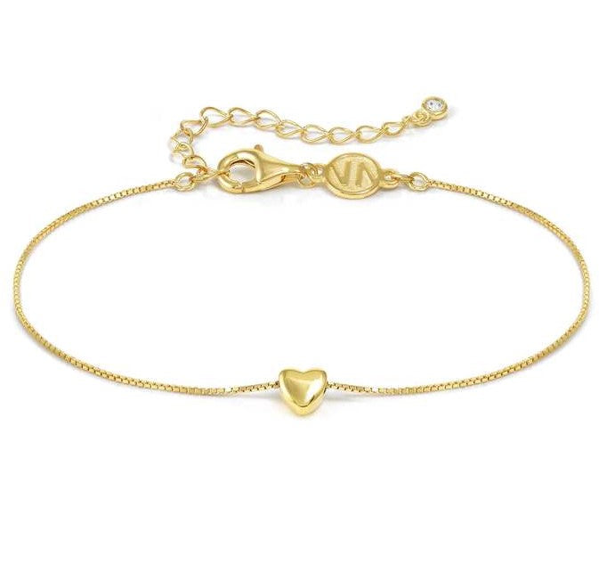 Nomination Gold Vermeil Cubic Zirconia Heart Bracelet