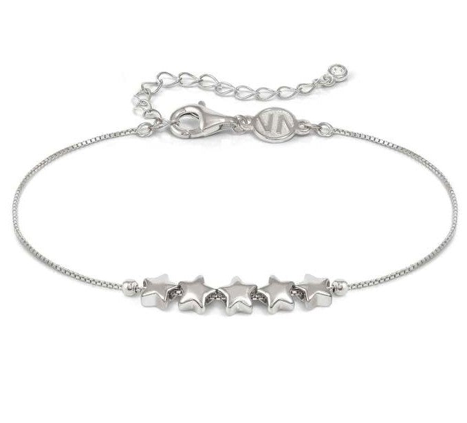 Nomination Sterling Silver Cubic Zirconia 5 Star Bracelet