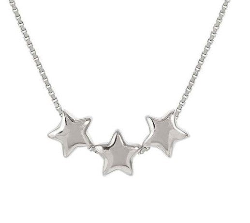 Nomination Sterling Silver Cubic Zirconia 3 Star Necklace