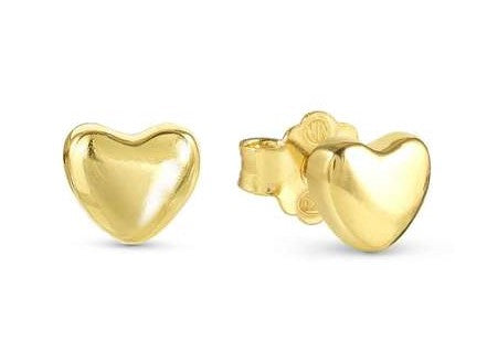 Nomination Gold Vermeil Heart Stud Earrings