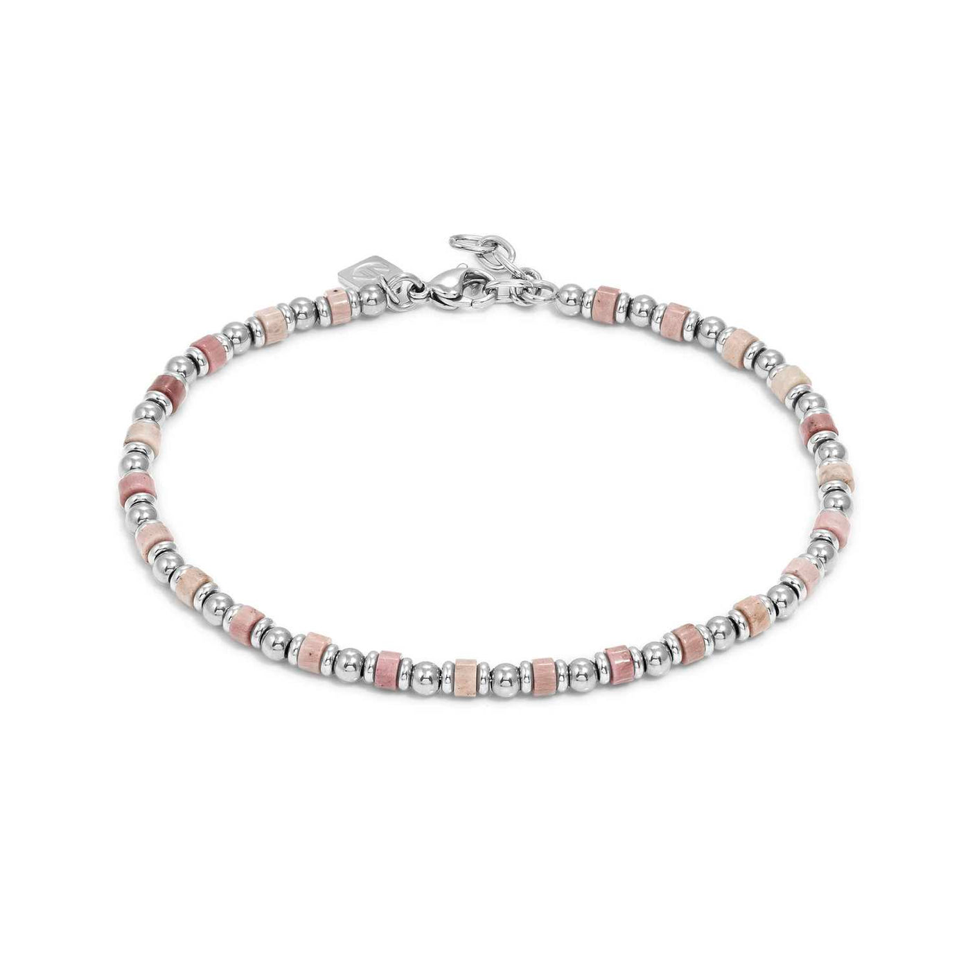 Nomination Instinct Steel & Pink Jade Anklet