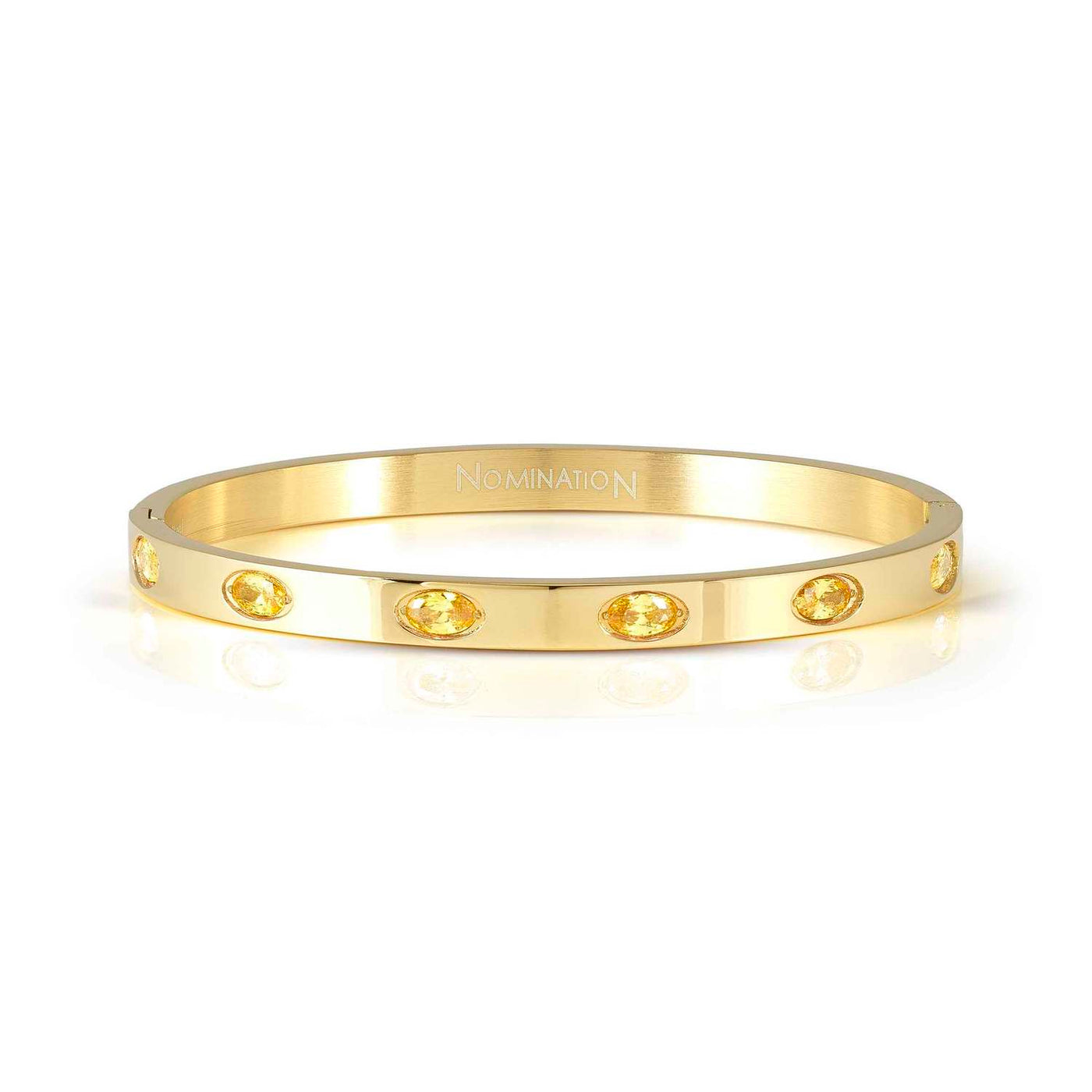 Nomination Gold Yellow Cubic Zirconia Bangle