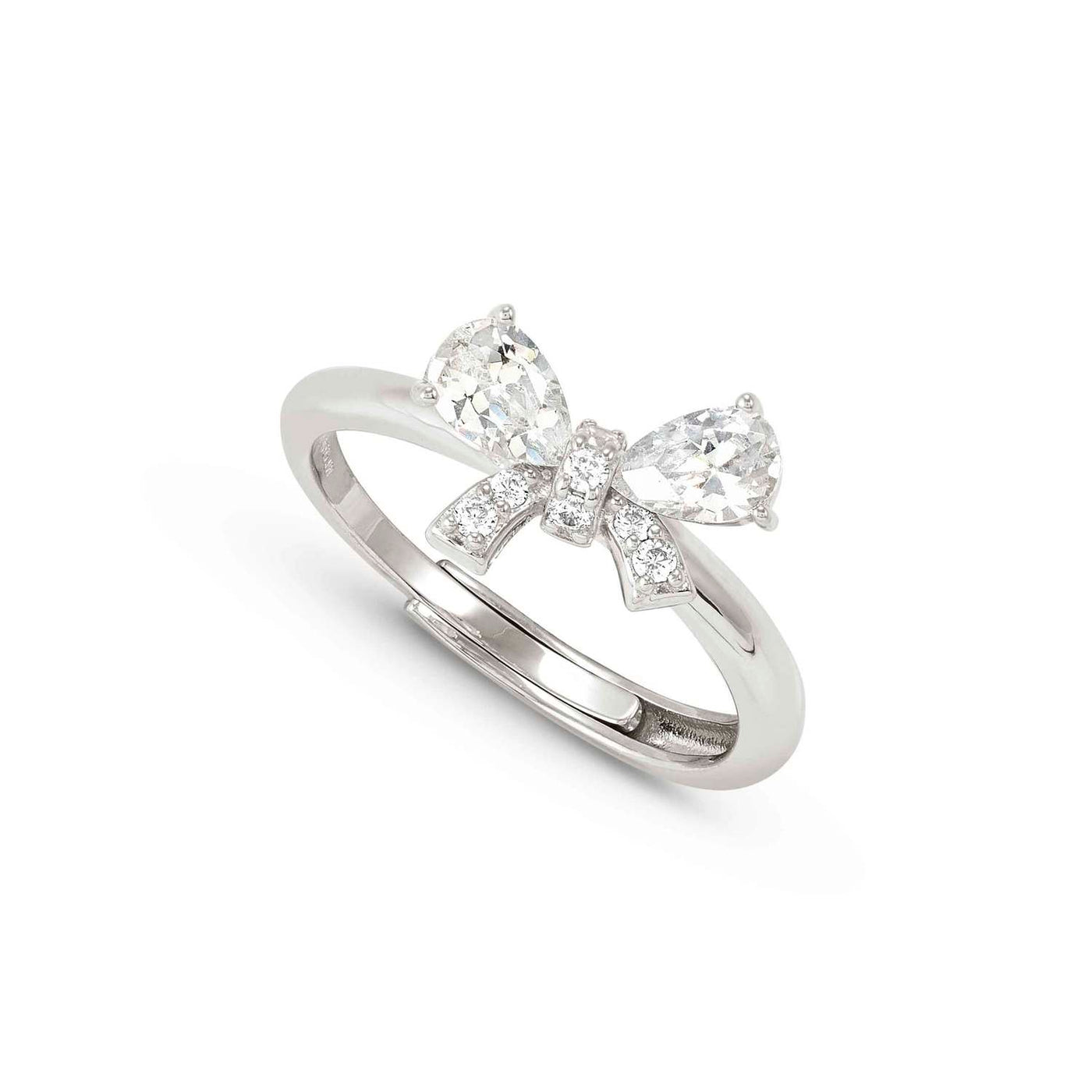 Nomination Sterling Silver White Cubic Zirconia Bow Ring