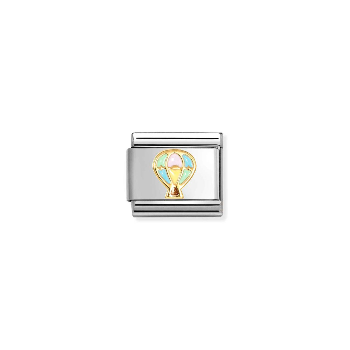 Nomination Classic Stainless Steel Gold Hot Air Balloon Charm
