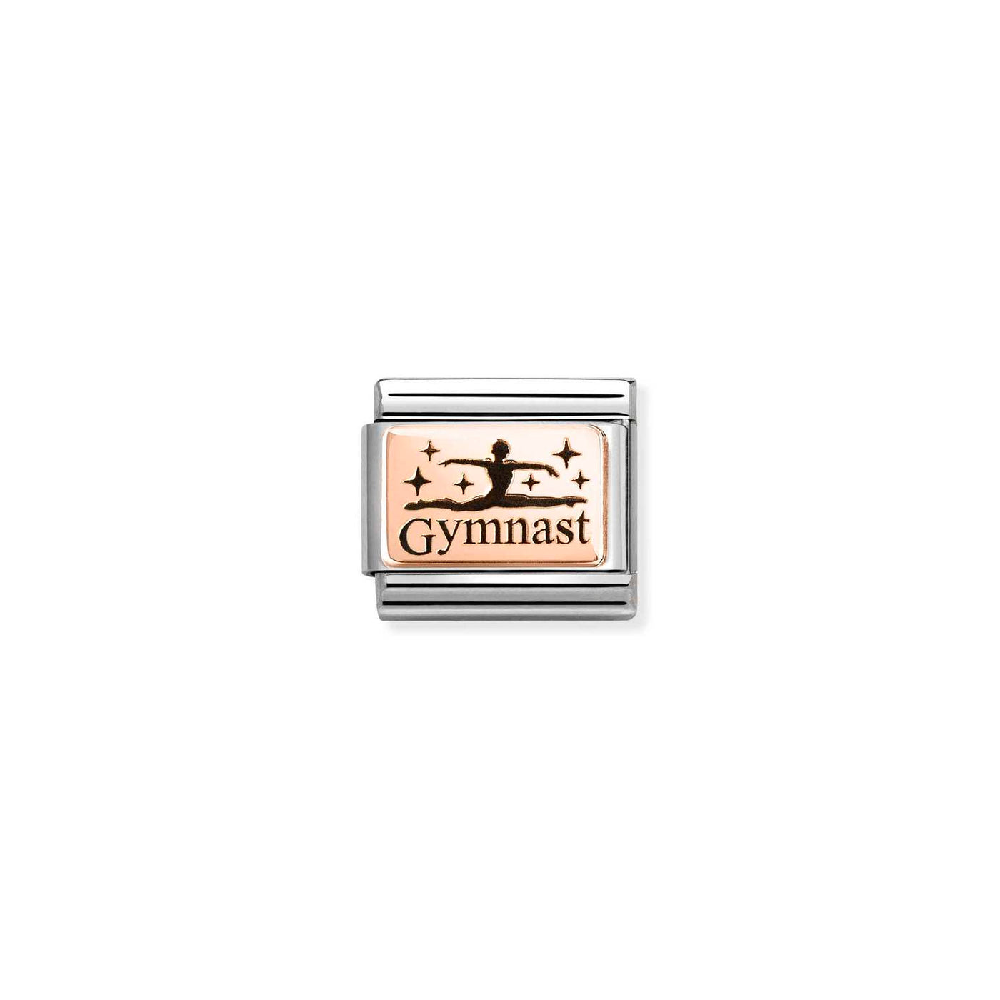 Nomination Classic Steel and Rose Gold Gymnastic Charm