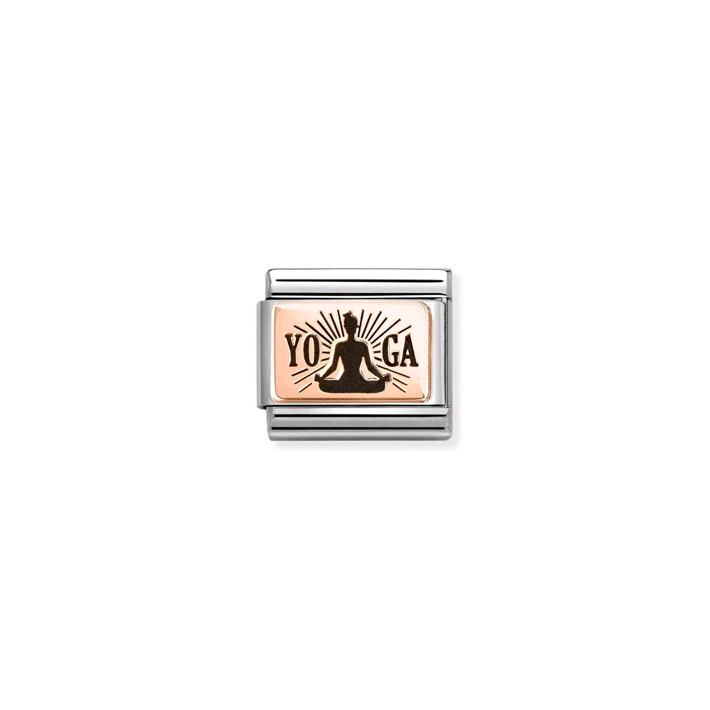 Nomination Classic Steel and Rose Gold Lotus Pose Charm