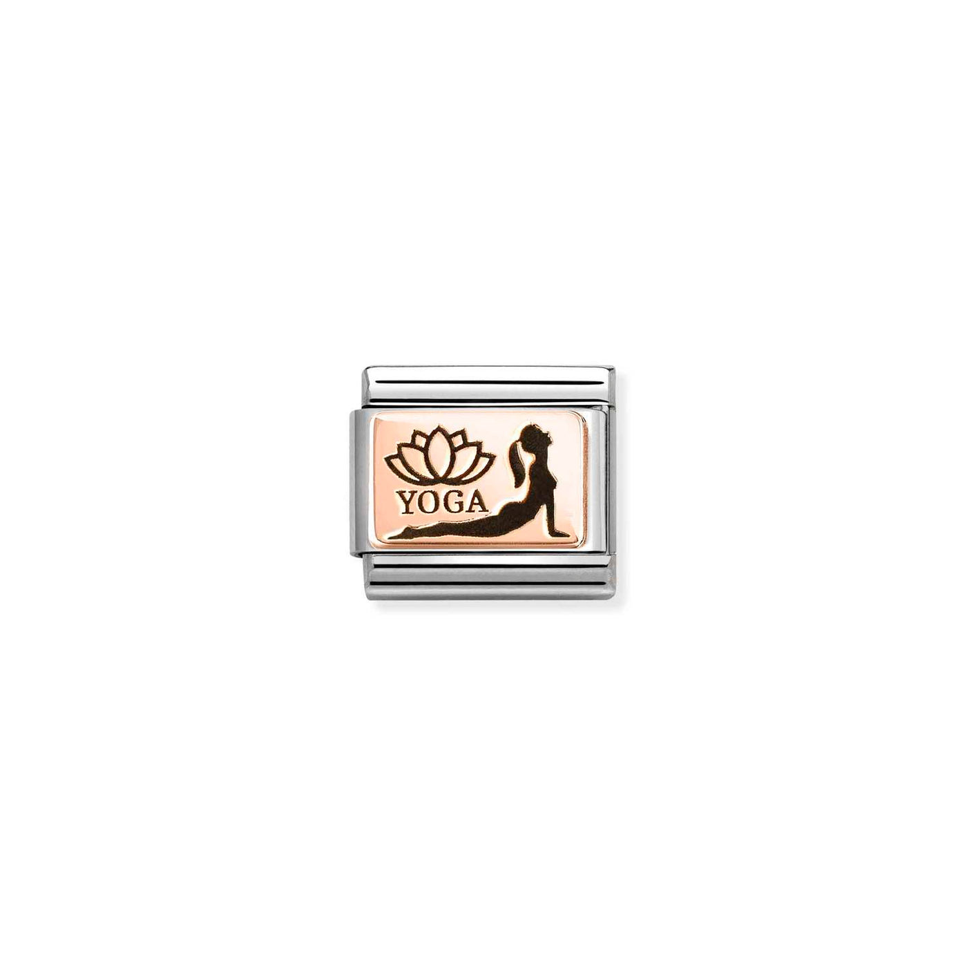Nomination Classic Steel and Rose Gold Yoga Profile Charm