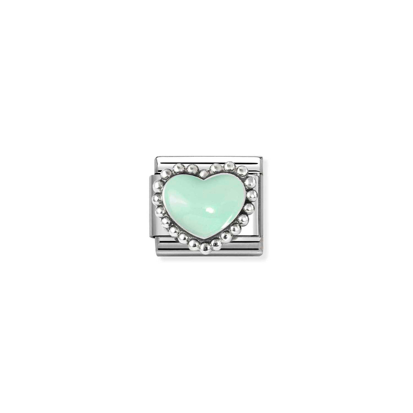 Nomination Classic Green Raised Heart Charm