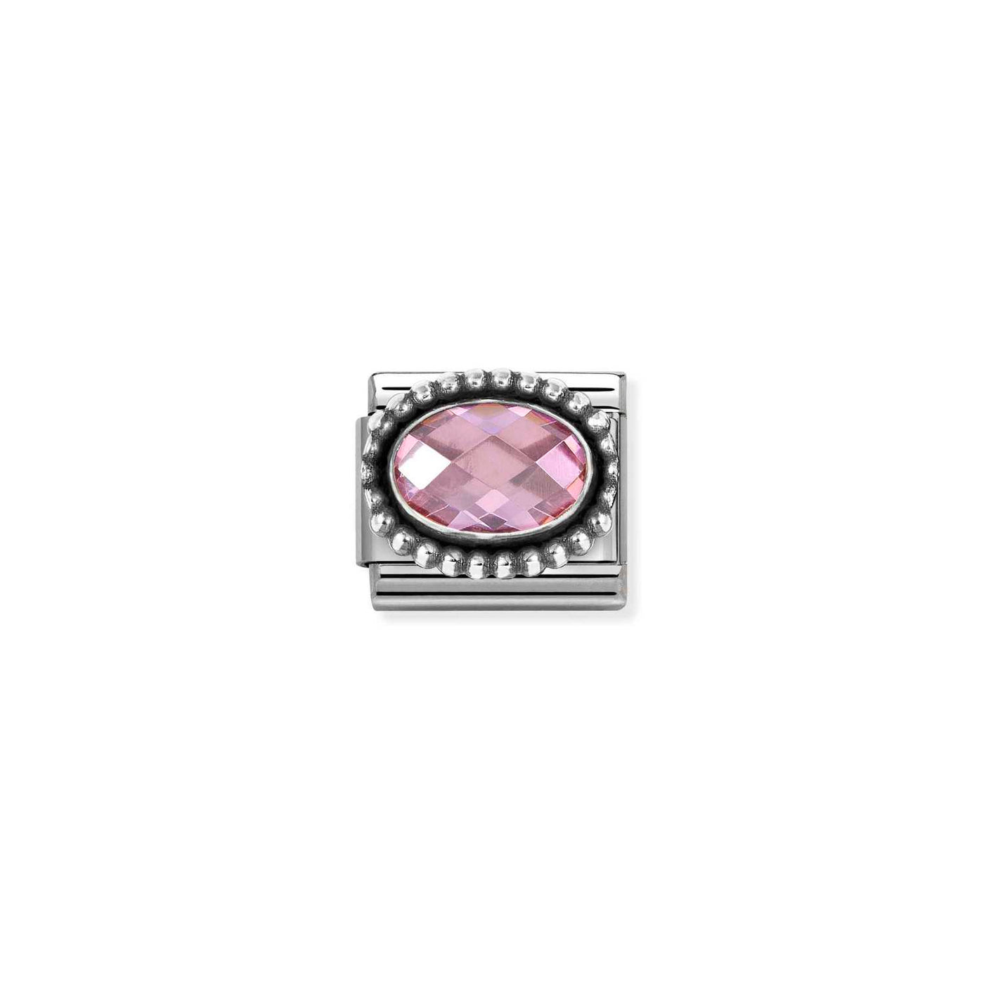 Nomination Classic Steel Pink Cubic Zirconia Charm