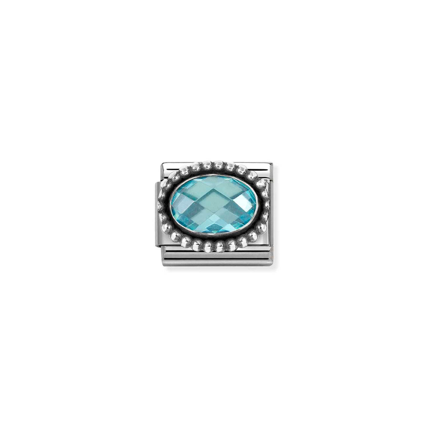Nomination Classic Steel Blue Cubic Zirconia Charm