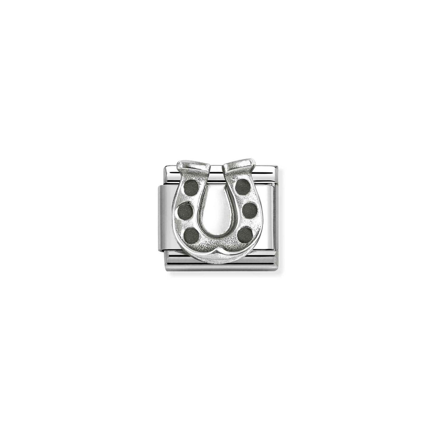 Nomination Classic Steel and Silver Horseshoe Charm