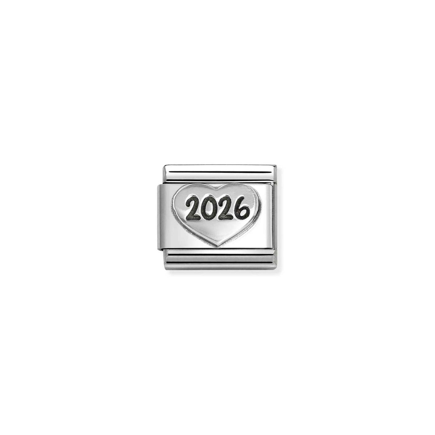 Nomination Classic Steel and Silver Heart 2026 Charm