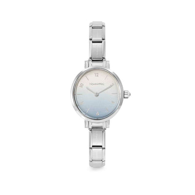 Nomination Paris Silver Light Blue Gradient Zirconia Oval Watch