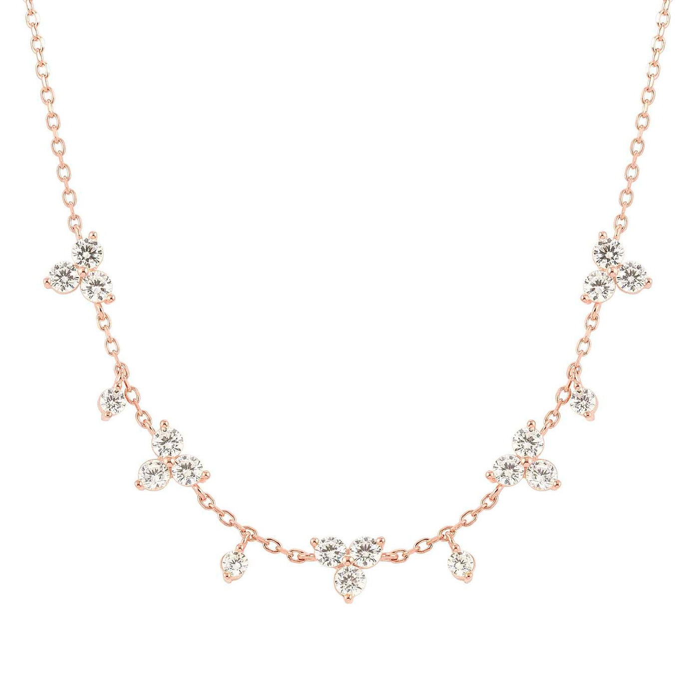 Nomination Life Bouquet Rose Gold Vermeil Cubic Zirconia Necklace