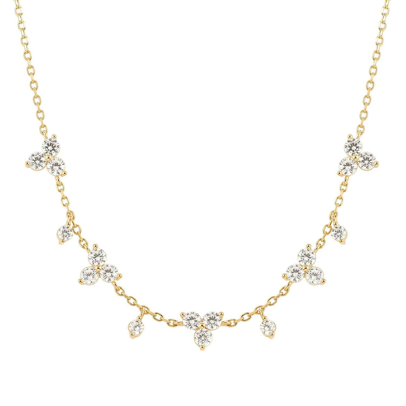 Nomination Life Bouquet Gold Vermeil Cubic Zirconia Necklace