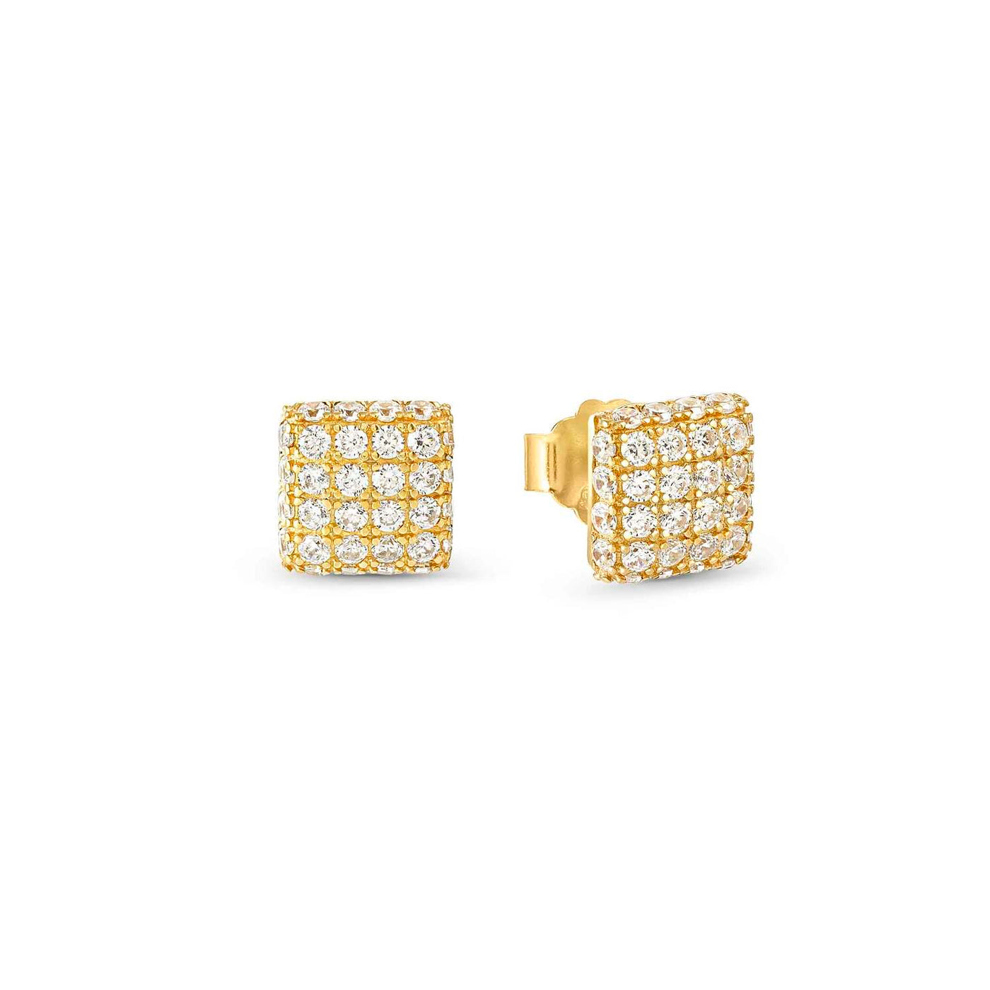 Nomination Enigmatic Shine Gold Vermeil Cubic Zirconia Stud Earrings