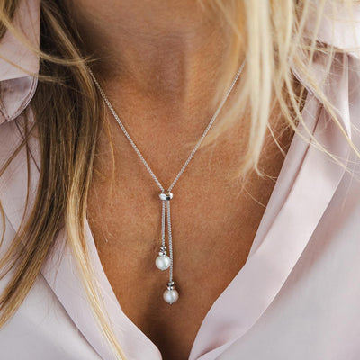 Kit Heath Tumble Pearl Lariat Necklace