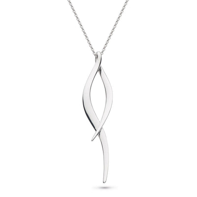 Kit Heath Silver Entwine Twine Twist Necklace