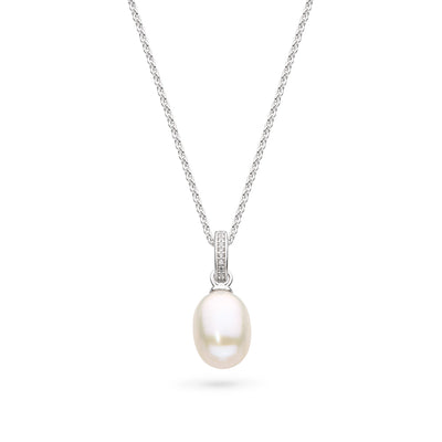 Kit Heath Revival Classic Pearl Glitz Cubic Zirconia Necklace